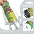 thumbnail image 2 of 30oz Tumbler with Swivel Handle, Vacuum Insulated Stainless Steel Travel Mug with 2-in-1 Straw Lid, Camo Print, 2 of 6