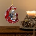thumbnail image 3 of Adornos para árboles de Navidad, 6 piezas de colgantes de acrílico, bonitos adornos de pesadilla para árboles de Navidad, decoración colgante para interiores de casas, fiestas de Halloween, adornos pa, 3 of 7