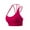 Red, variant on YANHAIGONG Woman Bras With String Quick Dry Shockproof Running Fitness Large Size Underwear Supportive Sports Bras For Women