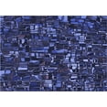 thumbnail image 1 of Ahgly Company Machine Washable Indoor Rectangle Transitional Night Blue Area Rugs, 5' x 8', 1 of 7