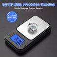 thumbnail image 3 of Portable Mini Scale, [200g/0.01g] 8 Units High Precision Small Scale with Cover, Digital Pocket Scale with LCD Display, Tare, Mini Micro Scale Gram (Black), 3 of 5