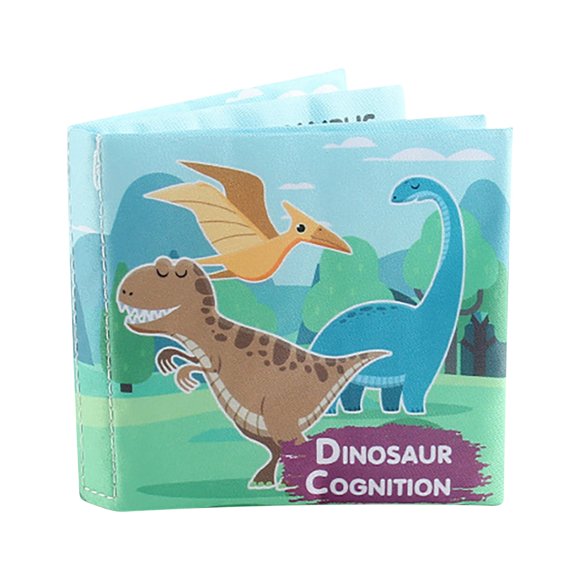 Livre en Tissu Dinosaure pour Enfants B, Jouet Éducatif, Marionnette à Main avec Papier Froissé Lavable