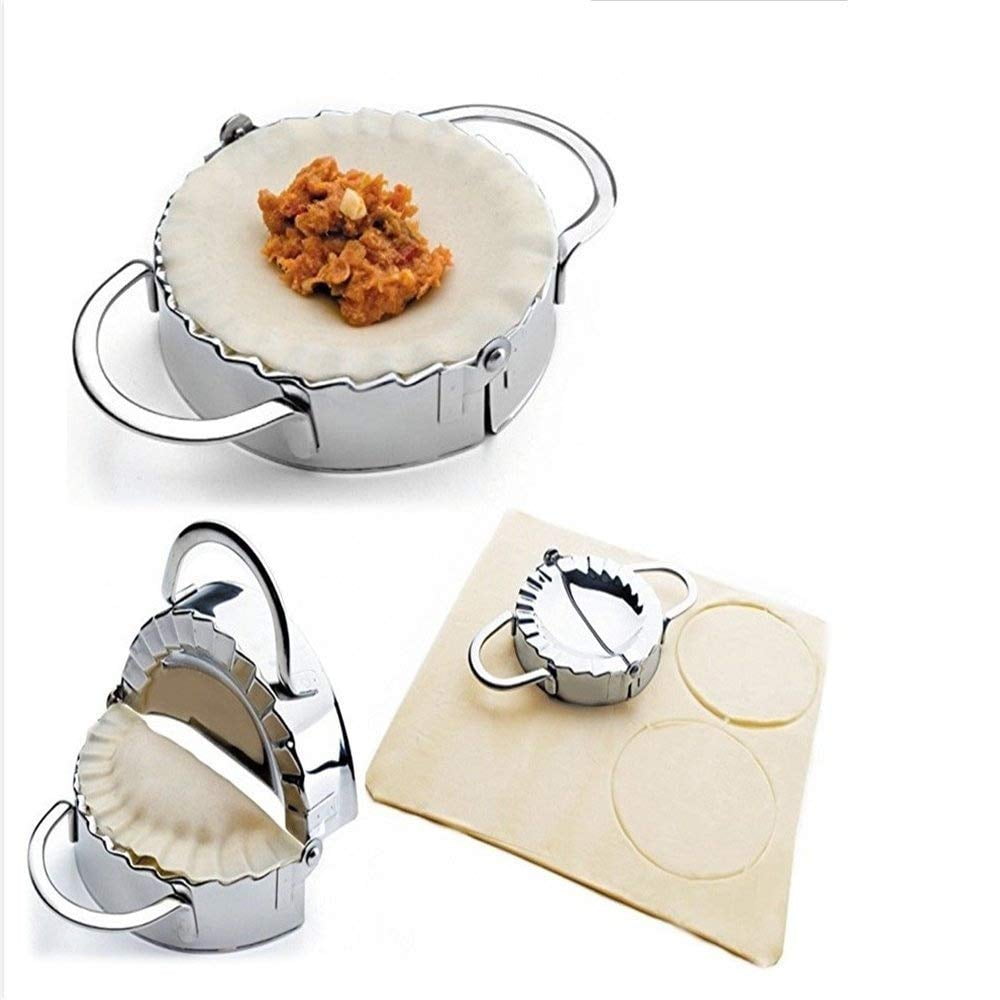 HOBOYER Dumpling Molds,Plastic Dough Press Tools Pastry Pie Empanada Dumpling Ravioli Press Clip Mould Maker Kitchen Gadgets Pack of 3 Mix-color 