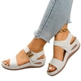 thumbnail image 5 of Espadrilles Wedge Sandals for Women 2026 for Feet Bohemian Comfortable Wide Width Non Slip Open Toe Orthopedic Wedge Sandals for Women Footwear Walking Sandals With Arch Support, 5 of 6