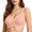 Orange, variant on Women Front Closure No Underwire Comfort Wireless Snap Closing Bra