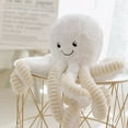 thumbnail image 3 of HLONK Octopus Plush 18cm Snuggly Octopus Small Stuffed Animals Soft Filling Playful Design Octopus Orange, 3 of 4