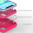 thumbnail image 4 of Liquid Silicone Case Compatible with iPhone 11 (6.1"), Full Body Protection Gel Rubber Cover with Soft Microfiber Lining, Scratch Resistant Shockproof Protective Phone Case, Neon Pink, 4 of 13
