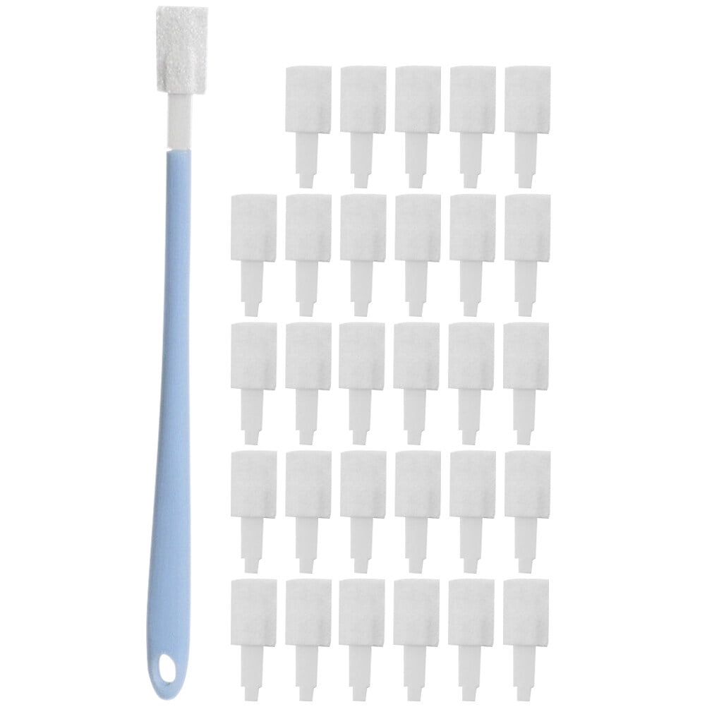 1 Set Disposable Toilet Brushes Crevice Cleaning Brush with Brush Heads