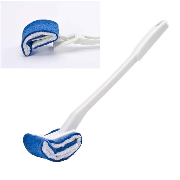 CIMAXIC Bathroom Brush Plastic Toilet Brush 1Pack