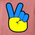 thumbnail image 3 of CafePress - Ukrainian Flag Peace Sign Ukraine Native H T Shirt - Womens Comfort Colors® Shirt, 3 of 4