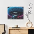 thumbnail image 6 of Lsque Punk Style Blue Haired Skull Print Wall Art – Decorative Picture for Living Room, Bedroom, and Office (Horizontal), 6 of 6