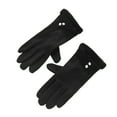 thumbnail image 6 of Yesbay Women Gloves Touch Screen Windproof Warm Gloves Thermal Knitted Gloves with Fluffy Fur Trim, 6 of 8