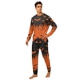 thumbnail image 3 of Halloween Family Pajamas Set Long Sleeve Crew Neck, Soft Matching Halloween Pajamas with Bat Pumpkin Print, Spooky Family Halloween Pajama Set Sleepwear, 3 of 4