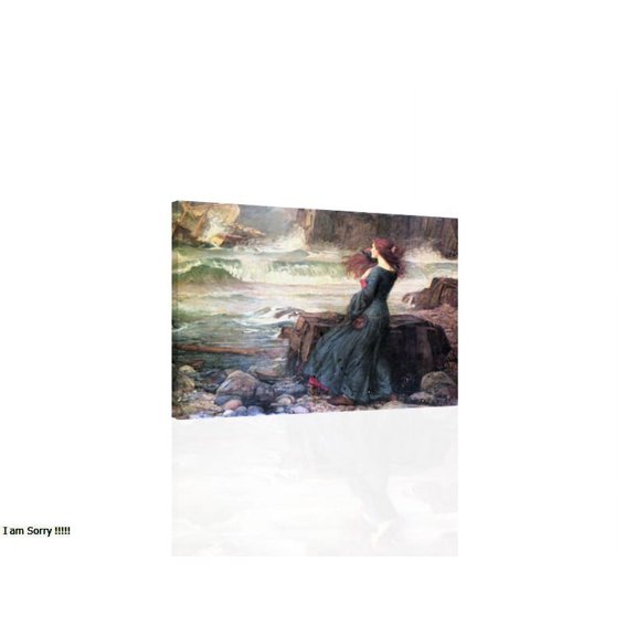 "Miranda The Tempest, Waterhouse - CANVAS OR WALL ART PRINT"
