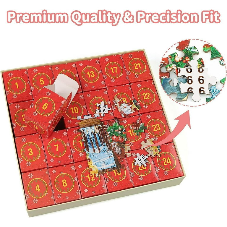 Pukamam Advent Calendar 2023 Jigsaw Puzzle 1008 Pieces Puzzle 24 Days  Christmas