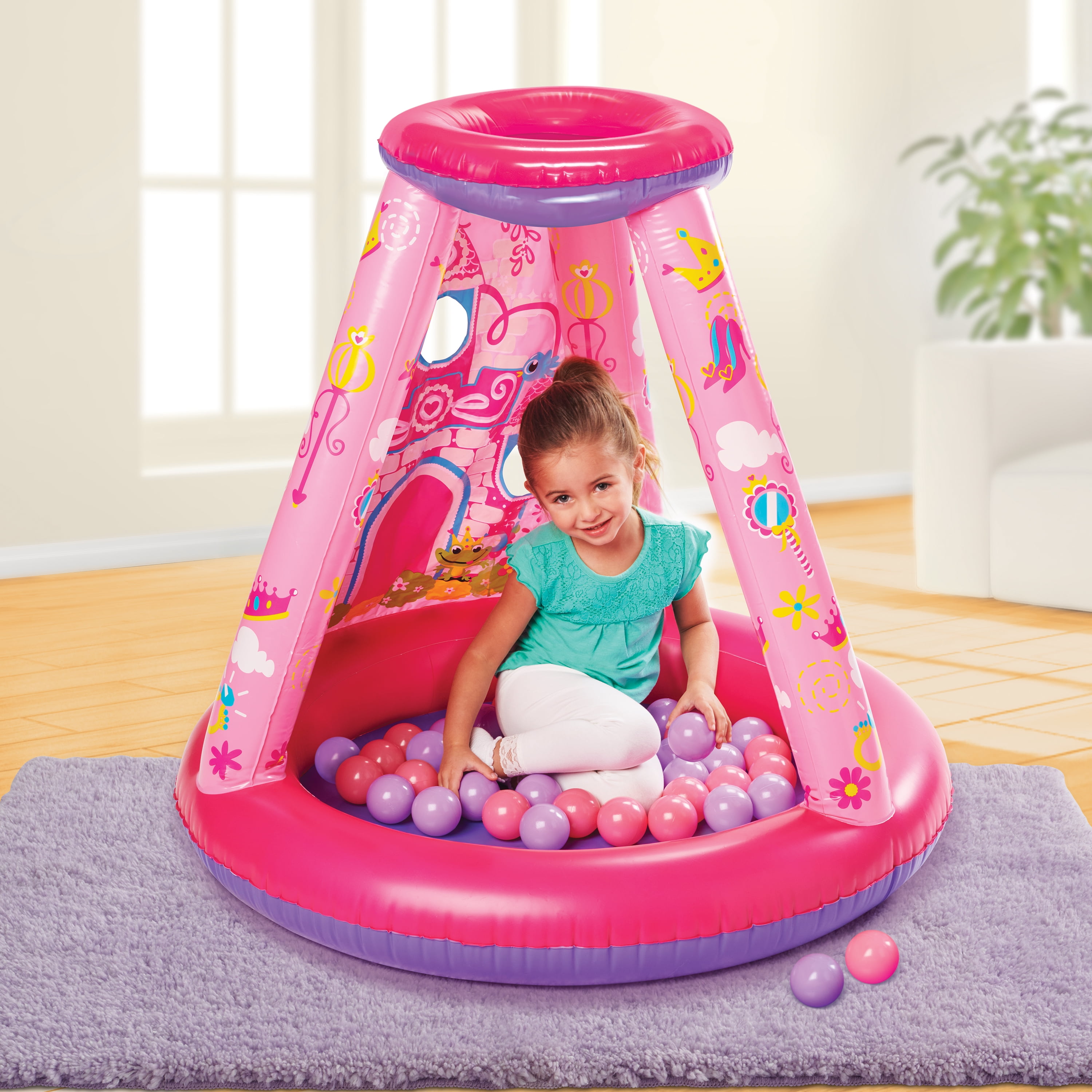 Kiddey Kids Ball Pit Play Tent 100 Balls Pops Up No Assembly Required Use As / 