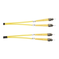 Black Box Value Line - Patch cable - ST single-mode (M) to ST single-mode (M) - 3 m - fiber optic - 9 / 125 micron