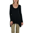 thumbnail image 7 of ToBeInStyle Women's Classic Long Sleeve Longline Top, 7 of 7