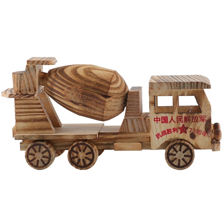 HANDMADE Eco Friendly Wooden Concrete Mixer TOY for Your BABY, Montessori 