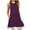 Purple, variant on Ahuyic Womens Summer Dresses,Womens Casual Sundress,Fashion Women Summer Casual Round-Neck Sleeveless High Waist Mini Dress