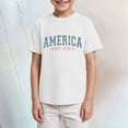 thumbnail image 2 of Gerichy Boys Tshirts,Boys 4th of July Shirt Toddler Kids Baby Girls Boys 4th Of July Summer Short Sleeve Independence Day T Shirt Tee American Flag Tops, 2 of 4