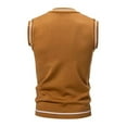 thumbnail image 3 of AnuYalue Men's Striped Sweater Vest Classic V Neck Slim Fit Knitted Pullover Fashion Color Block Sleeveless Sweaters, 3 of 3
