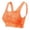 H19-Orange, variant on VFRGHD Sports Bras For Women Seamless Lace Bralettes Crop Tank Top Sports Bra With Front Lace Cover Athletic Classic Brassieres Everyday Sports Bras