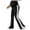 Black, variant on ShomPort Wide Leg Pants for Maternity Striped Color Block Over the Belly Stretchy Loungewear Casual Side Split Flare Trousers