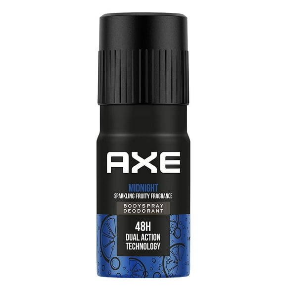 Axe Midnight Body Spray Deodorant For Men 150ml, 5.07 Fl.oz. | Long Lasting No Gas - 48Hr Dual Action Technology | Sparkling Fruity Fragrance For Boys