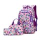 thumbnail image 1 of Set de mochila Bansusu con estampado geométrico para niñas con bolsa de almuerzo, 1 of 7