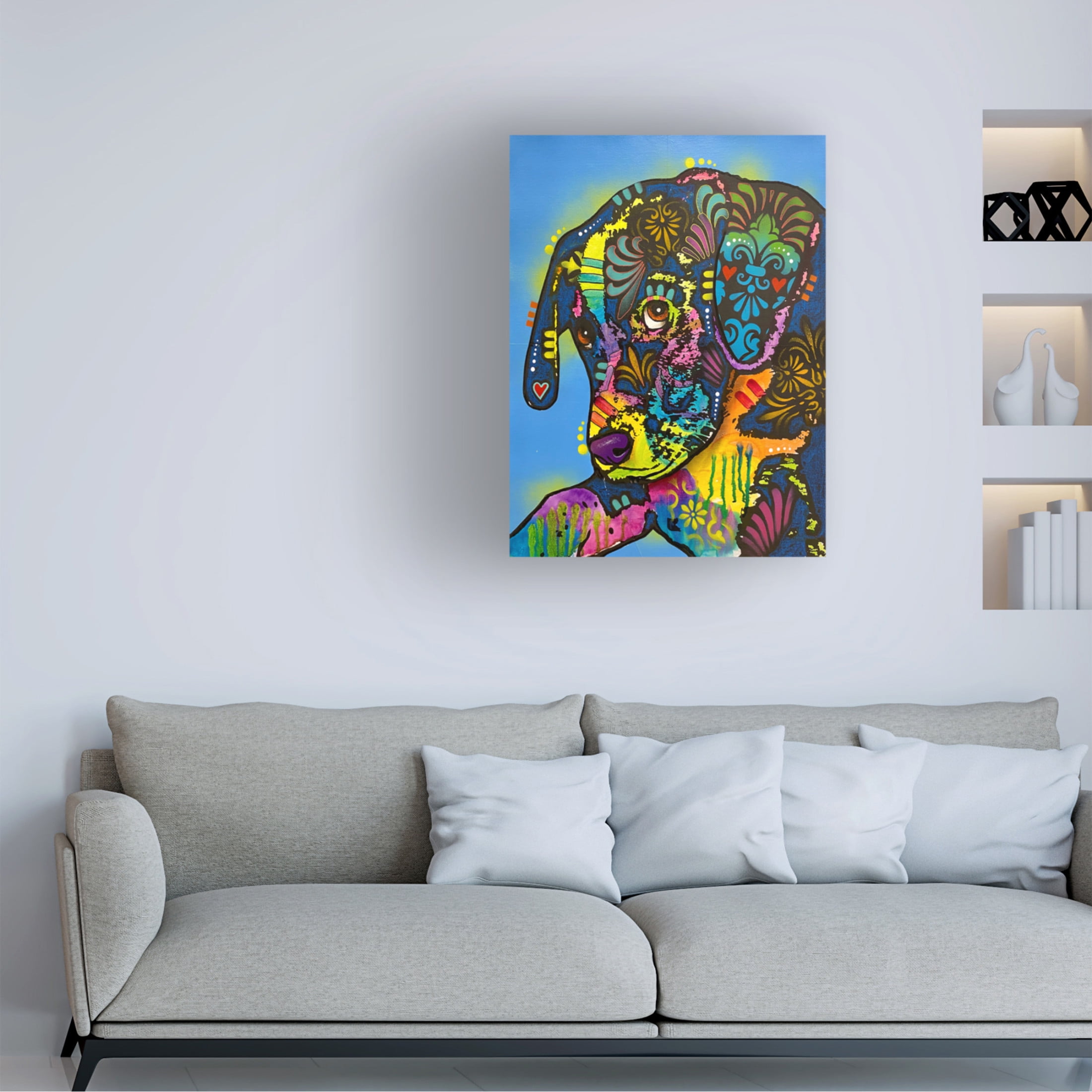 Canvas Wall Art - Dean Russo 'Not Too Sure About This' Wall Art for Living Room, Bedroom, or Office Décor by Trademark Fine Art - 14 x 19 Inches