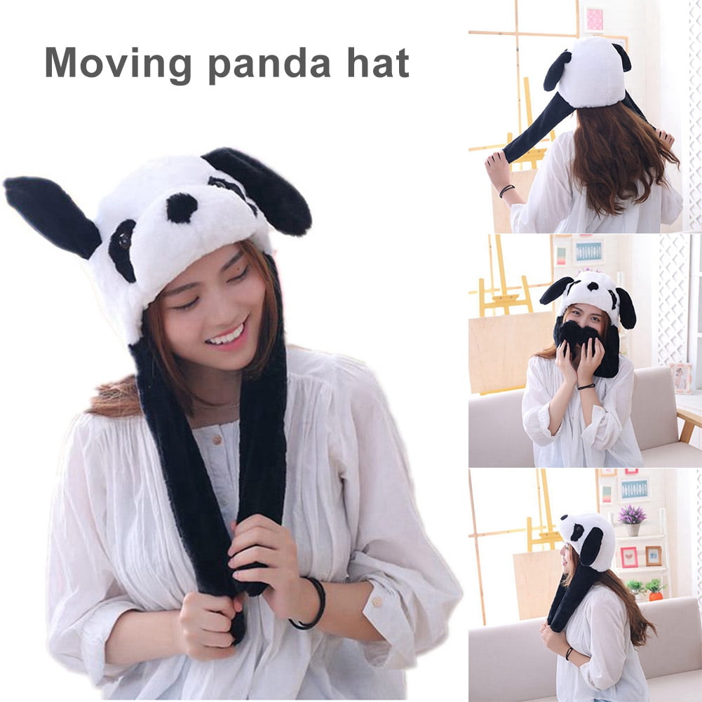 dayalina Panda Pinching Ear Hat Plush 
