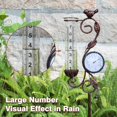 thumbnail image 4 of Pluviómetro de jardín YNGFIL de 81 cm con termómetro y tubo de vidrio de 7 pulgadas, 4 of 7