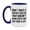 White/Midnight Blue, variant on Funny Coffee Mug – Don't Trust A Content Creator That Doesn't Drink Coffee, 11oz or 15oz Black Ceramic Mug, Novelty Gift for Content Creator