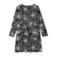 thumbnail image 3 of Toddler Girl's Long Sleeve Dresses Long Sleeve Round-Neck Dress 4-14 Years Children and Girls' Halloween Printed Princess Dress Long Sleeved Round Neck Dress Multicolor 120, 3 of 4