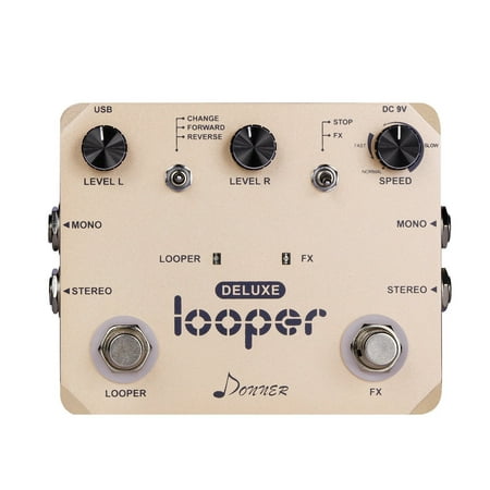 Donner Deluxe Looper Guitar Effect Pedal Loop (Best Looper Pedal For Live Performance)