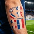 thumbnail image 4 of Flag Temporary Tattoos Suitable For Various Football Matches And Cheerleading Events Temporary Face Tattoos, 4 of 5