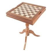 3-in-1 Reversible Game Table with Chess and Backgammon Set