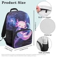 thumbnail image 7 of Yuyamidu Adorable Axolotl School Backpack for Girls 6-8 Starry Sky Kids Backpacks 4th Grade Elementary Middle School Backpacks Cute Book Bags, 7 of 7