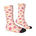 thumbnail image 2 of Goofa Starfish Printed Men's Crew Socks, Soft Durable Breathable Moisture-Wicking with Odor Control Cotton socks, 2 of 9