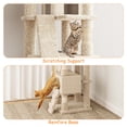 thumbnail image 6 of Huisuilinss Cat Tree Tower,Tall Cat Tower,Cat Condo For Indoor Cats,Cat House Furniture With Padded Plush Perch Sisal Scratching Posts And Hammock, 6 of 8