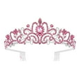 thumbnail image 2 of Washranp Women Birthday Crown and Sash,Shiny Rhinestone Birthday Princess Crowns and with Comb for Birthday Party Decoration, 2 of 3