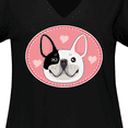 thumbnail image 4 of Inktastic French Bulldog Dog Women's Plus Size V-Neck T-Shirt, 4 of 5