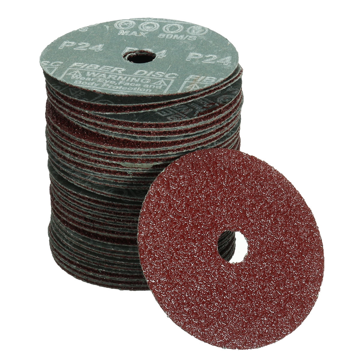 50x 4/" 100mm Fibre Sanding Grinding Discs Wheel 24-120Grit cut off Angle Grinder