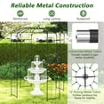 thumbnail image 5 of Patiojoy Birdcage Shape Garden Arch 9.4 x 6.8FT Heavy Duty Arch Trellis for Climbing Plants, 5 of 8