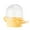 Yellow, variant on Budgies Cage Feeder Clear Open Cover Parrots Food Dispenser Hanging Container