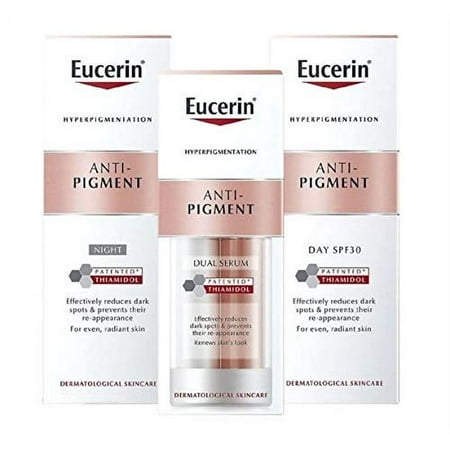 Eucerin Anti-Pigment Bundle - Eucerin Anti-Pigment Day Cream SPF30, Eucerin Anti-Pigment Night Cream and Eucerin Anti-Pigment Dual Serum