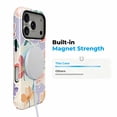 thumbnail image 2 of SKLYDDI Cute Floral Aesthetic Case for iPhone 15 Pro, Compatible with MagSafe, 2 of 7