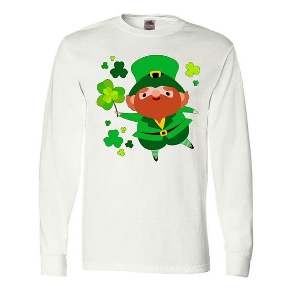 Inktastic Cute Leprechaun for St. Patrick's Day Long Sleeve T-Shirt
