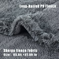 thumbnail image 3 of AUQ Love Blanket,Pv Velvet Love Blanket Waterproof,57×85in Queen Size Blankets for Bed,Gray, 3 of 5